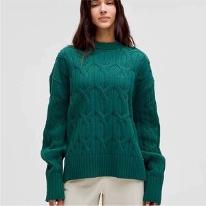 NWT Lululemon Cable Knit Oversized Crewneck